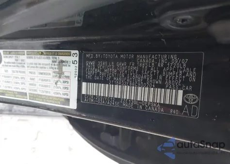 2008 Toyota Corolla S from USA, damaged, VIN 2T1BR32E88C900204